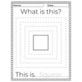 What Is This Shape Tracing Worksheets