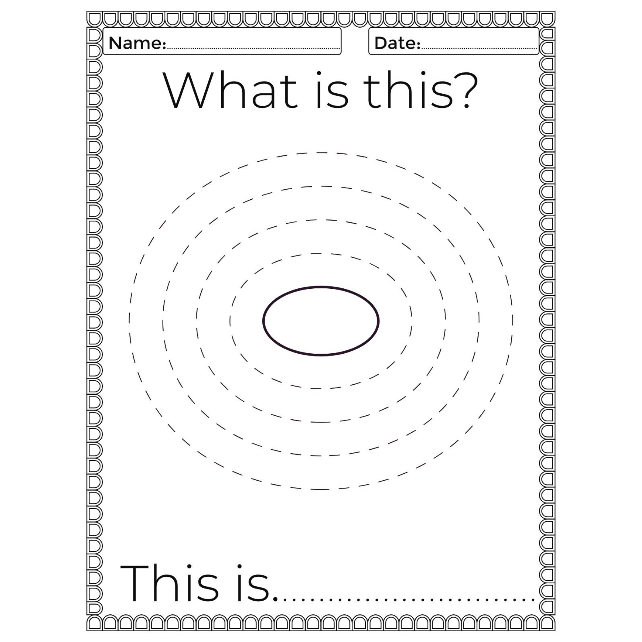 What Is This Shape Tracing Worksheets